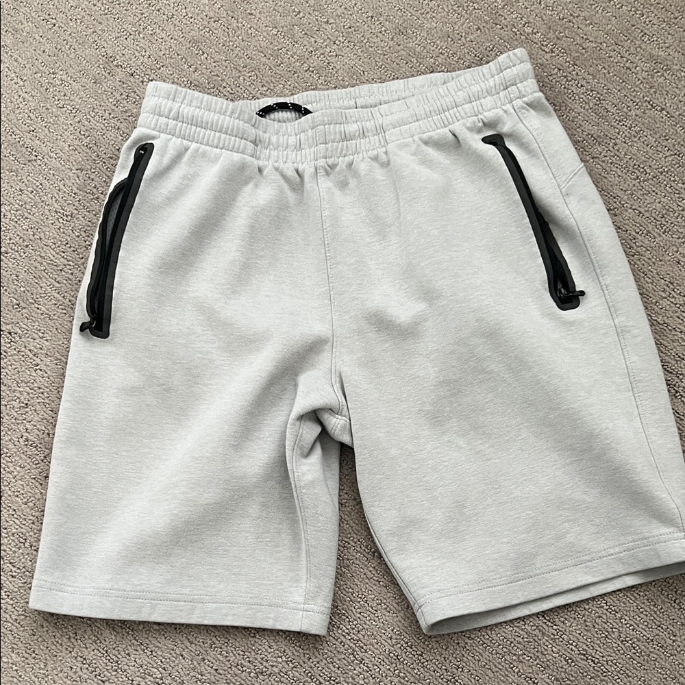 Men's Light Gray Performance Drawstring Shorts